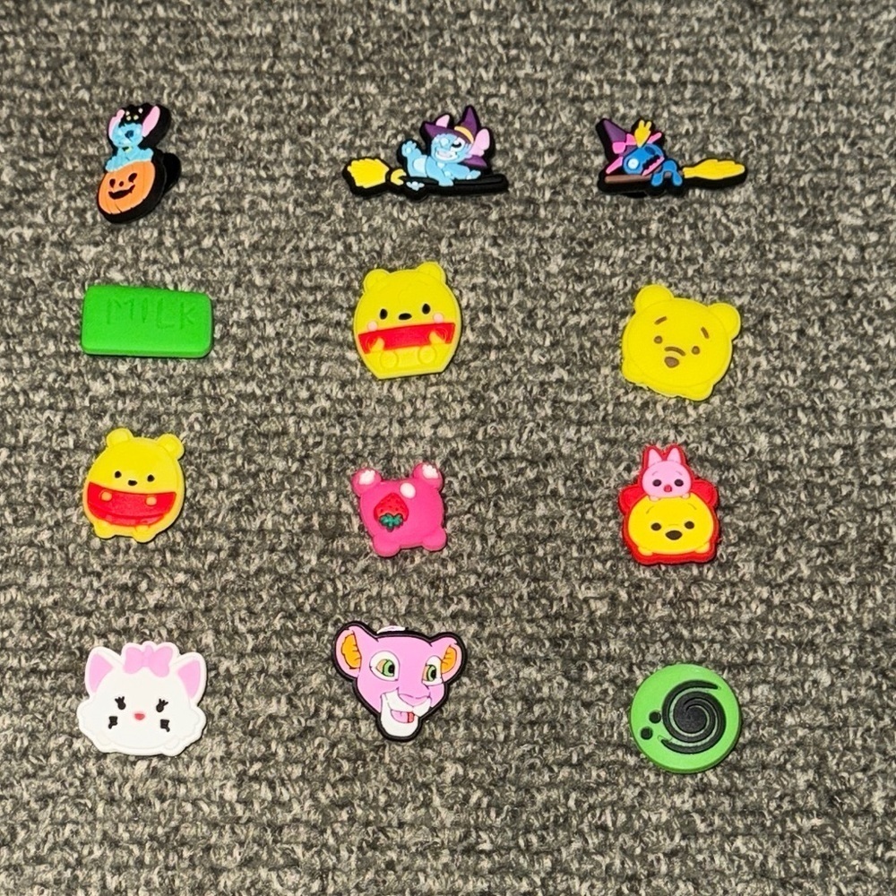 Random Cartoon Shoe Charm Jibbitz for Crocs & Shoes Adults & Children 12 Pk
